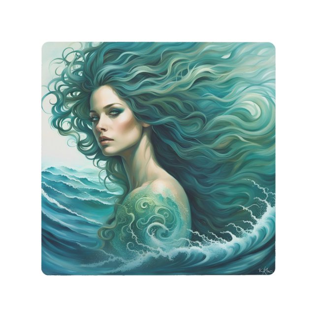 Mermaid Metal Print (Front)