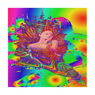 Mermaid metamorphosis wood wall decor