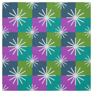 MERMAID - Mid Century Modern on Retro Checkerboard Fabric