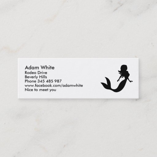 Customizable Mermaid Business Card Templates
