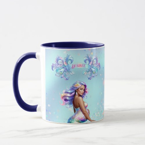 Mermaid Mom Pregnancy Baby Shower Personalized Mug