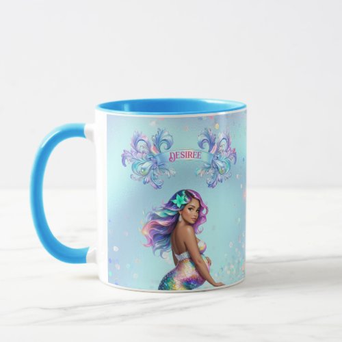 Mermaid Mom Pregnancy Baby Shower Personalized Mug