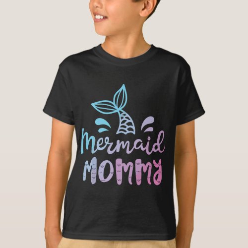Mermaid Mommy Funny Women Mom Mama Family Matching T_Shirt