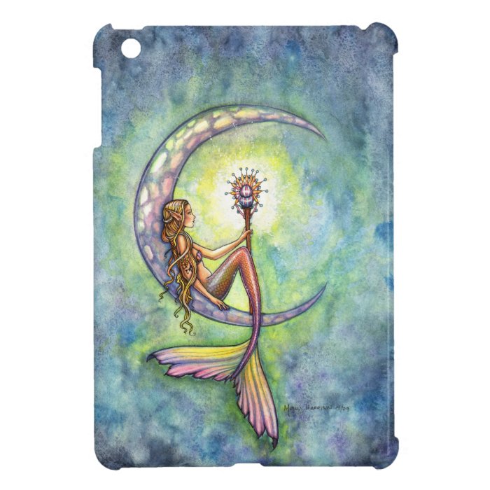Mermaid Moon Fantasy Art iPad Mini Case