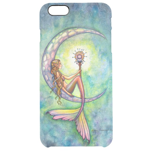 Mermaid Moon Fantasy Art Uncommon iPhone Case (Back)
