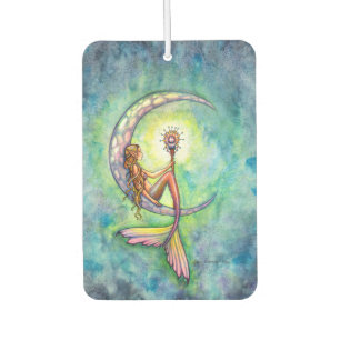 Mermaid Moon Mermaid Fantasy Art Illustration Air Freshener