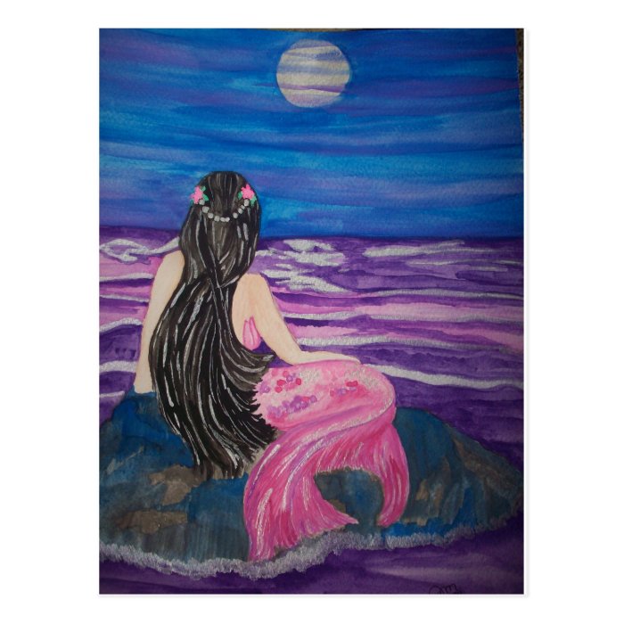 Mermaid Moon Post Cards