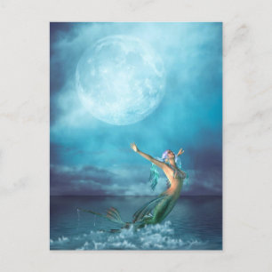 Mermaid Moon Postcard