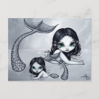 "Mermaid Mother and Child" Postcard