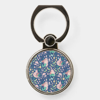 Mermaid Mother Daughter Bonding Ocean Dark Version Phone Ring Stand