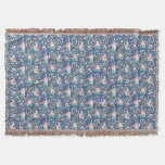 Mermaid Mother Daughter Bonding Ocean Dark Version Throw Blanket