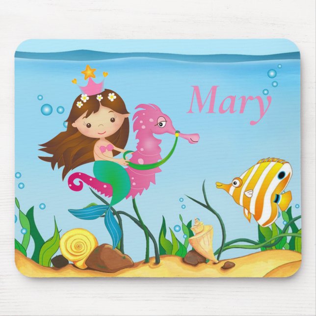 Mermaid Mouse pad (Front)