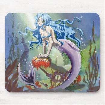 Mermaid Mouse Pad by nekotaku at Zazzle