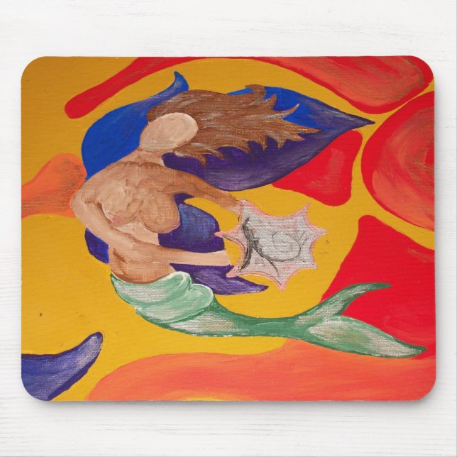 Mermaid Mouse Pad (Front)