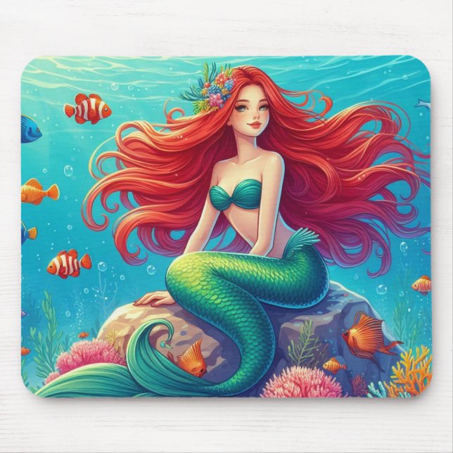 mermaid mouse pad (Front)