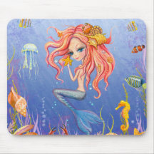 Mermaid Mouse pad