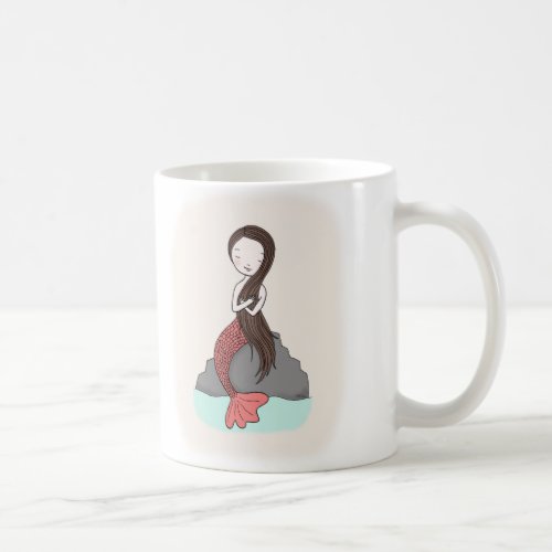 Mermaid Mug Cute Mermaid illustration Mug for Her
