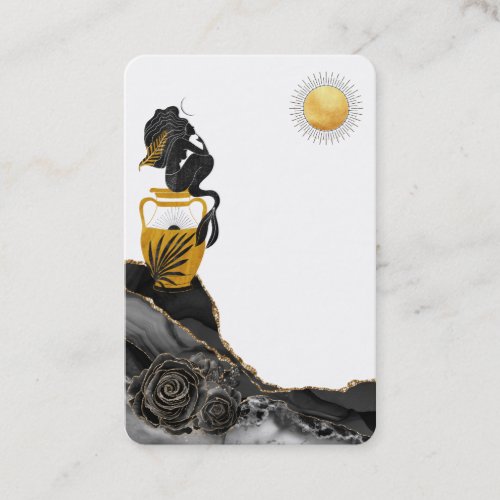  Mermaid Mystic Agate Sun Luna Business Card