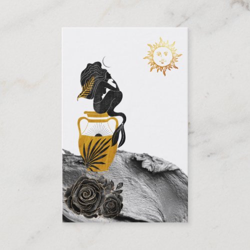  Mermaid Mystic Sun Gold Luna Business Card