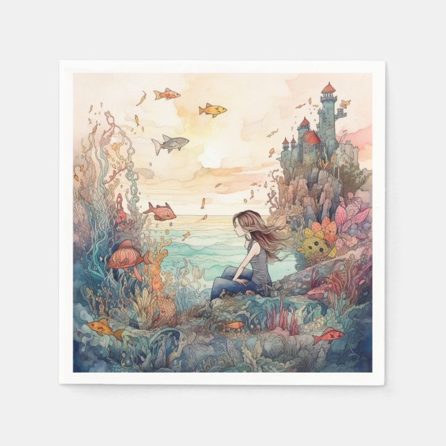 Mermaid Napkins (Front)
