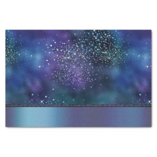 Mermaid Nautical Glam  Dark Blue Purple Teal Tissue Paper