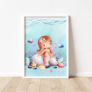 Mermaid Nautical Sea Wall Art