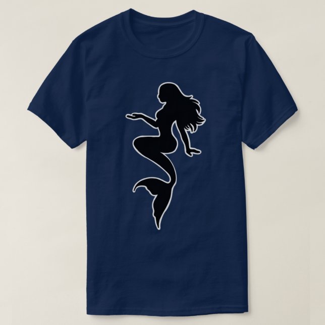 Mermaid Noir T-Shirt (Design Front)