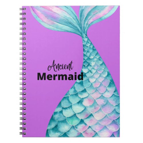 Mermaid Notebook for School Home or Office