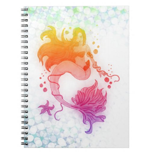 mermaid notebooks | Zazzle