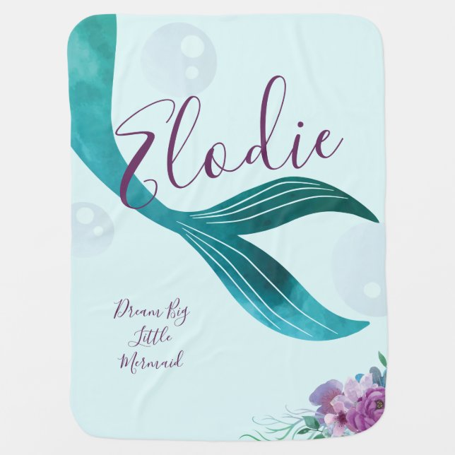 MERMAID NURSERY BLANKET (Front)