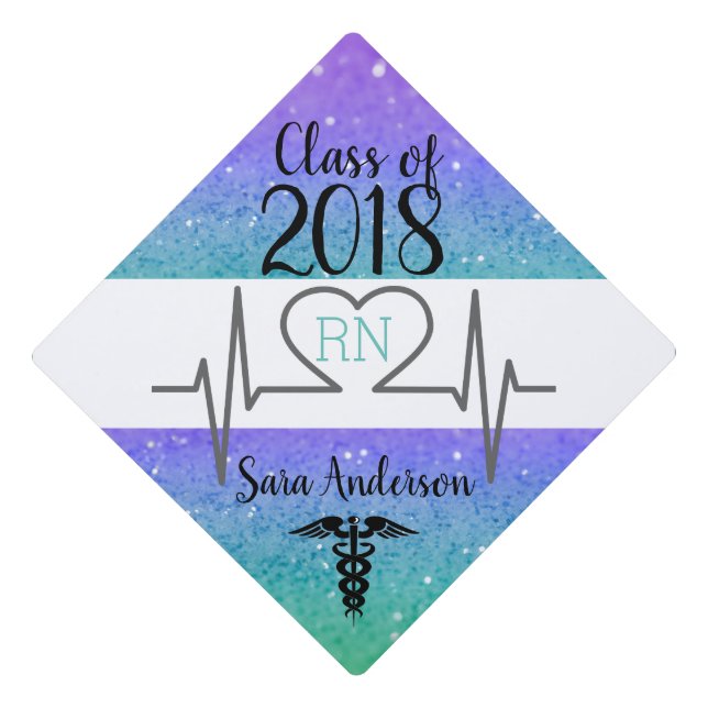 Mermaid Nursing Graduatuion Tassel Topper (Front)