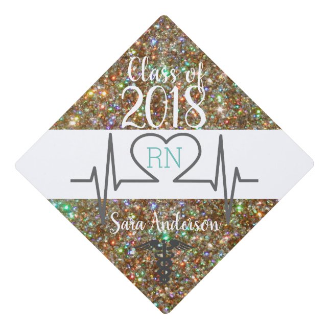 Mermaid Nursing Graduatuion Tassel Topper (Front)