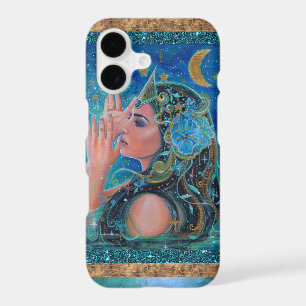 Mermaid ocean art by Renee Lavoie iPhone 17 Case