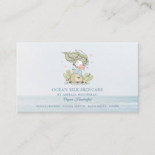 Mermaid Ocean Handcrafted Organic Skincare Busine Business Card
