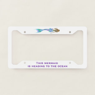 Mermaid Ocean - License Plate Frame