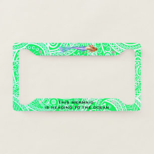 Mermaid Ocean - License Plate Frame
