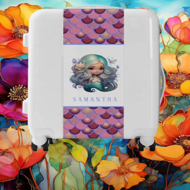 Mermaid Ocean Purple Luggage (Mermaid Party Supplies are sure to go down with a splash!)