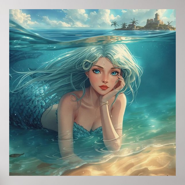 Mermaid of the Island Horizon Poster (Front)