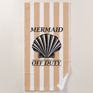 Mermaid Off Duty Beach Towel