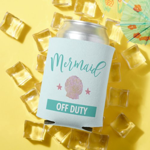 Mermaid Off Duty Can Cooler