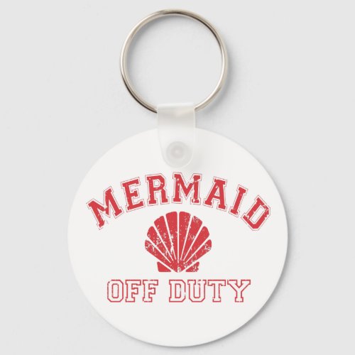 Mermaid Off Duty Cute Distressed Vintage Keychain