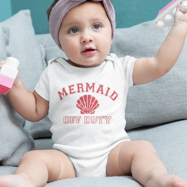 Mermaid Off Duty Cute Vintage Baby Baby Bodysuit (Creator Uploaded)