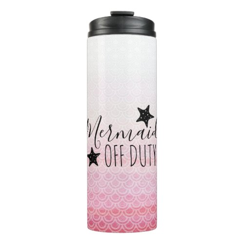 Mermaid Off Duty Pink Watercolor Tumbler