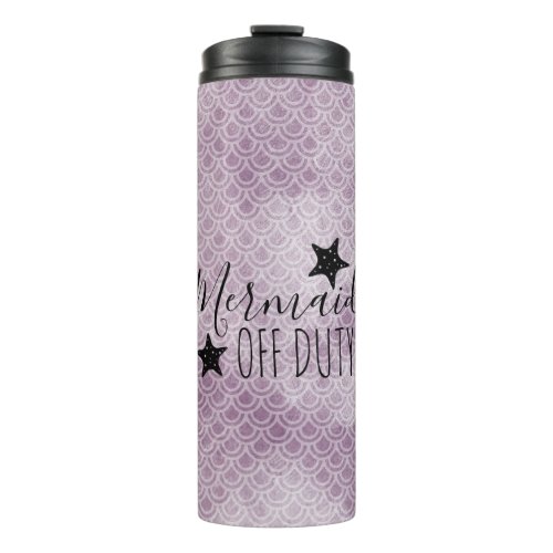 Mermaid Off Duty Purple Watercolor Tumbler