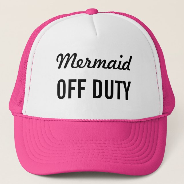 Mermaid Off Duty Trucker Hat (Front)
