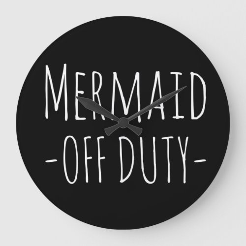 Mermaid off duty Wall clock