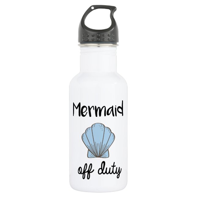 Mermaid Off Duty Water Bottle (Front)