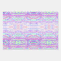 Mermaid Ombre + Iridescent Rainbow Glitter Gift Wrapping Paper Sheets |  Zazzle