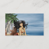 Mermaid on Beach Business Cards (Back)
