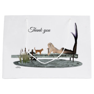 Mermaid On Beach Dock Gift Bag